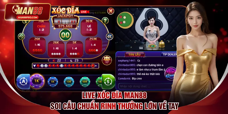 Live Xóc Đĩa MAN88
