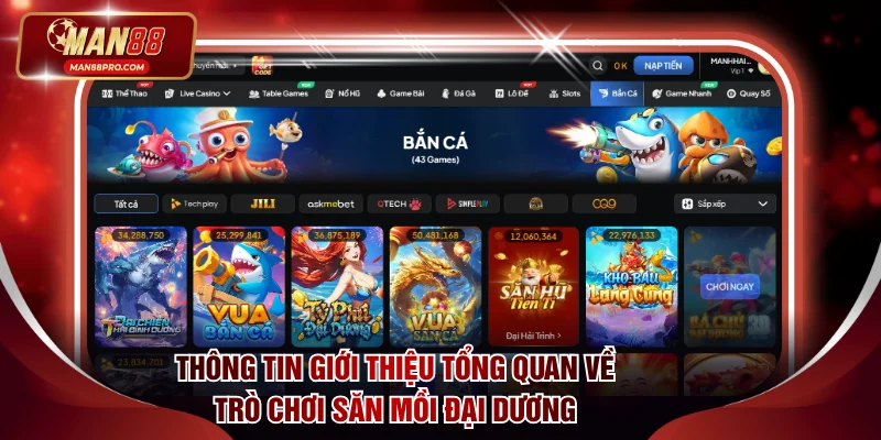 Thông tin giới thiệu tổng quan về trò chơi săn mồi đại dương
